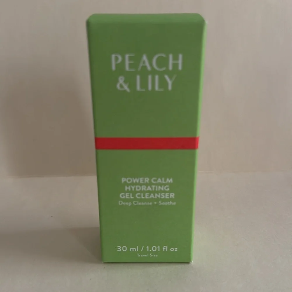 PEACH & LILY Mini Power Calm Hydrating Gel Cleanser Travel Size 1oz NIB